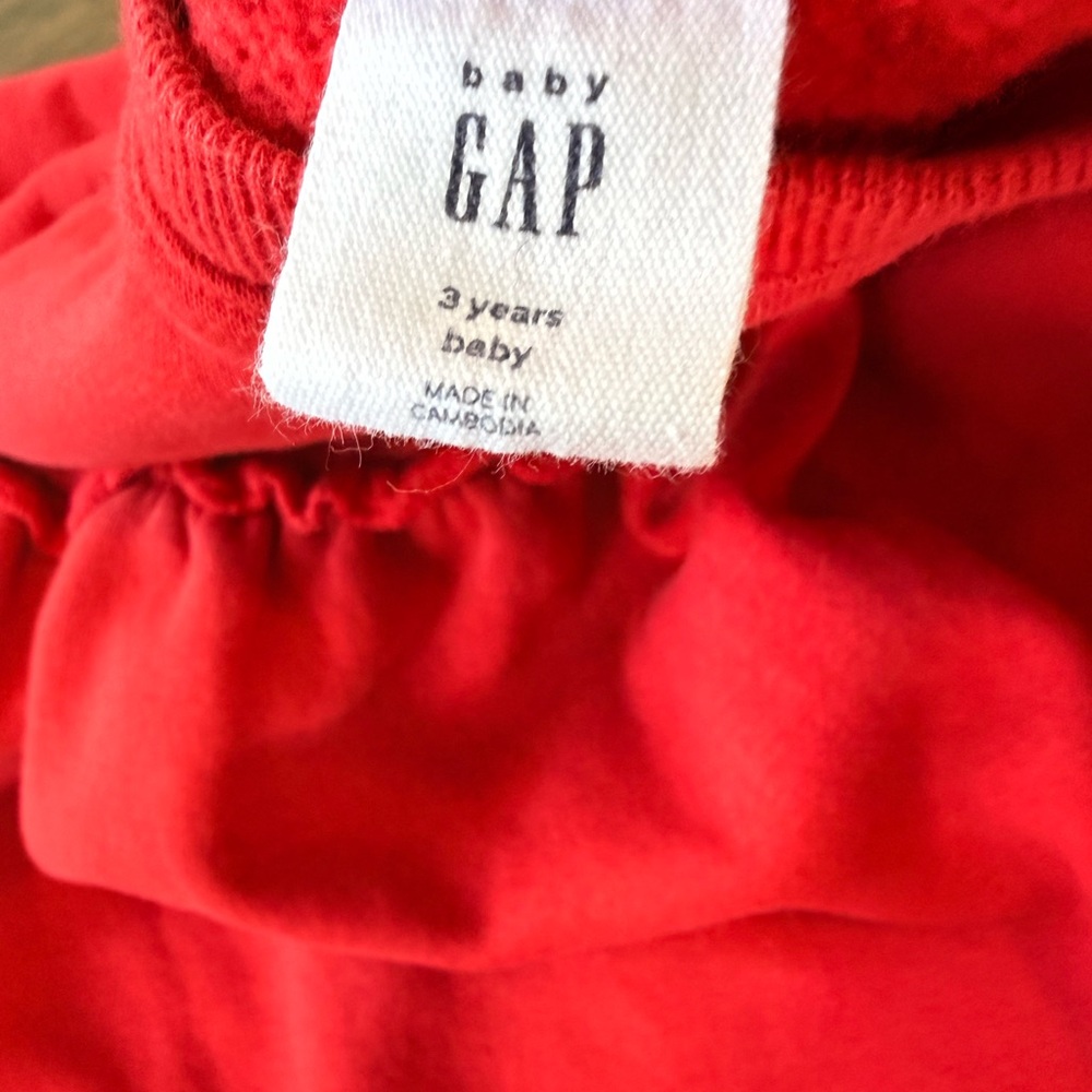 GAP Vibrant Red Sweatshirt Dress - Picture 2 of 3